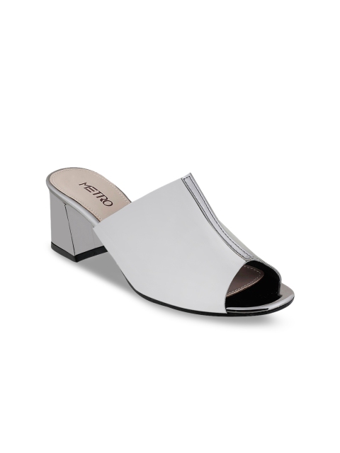 

Metro Women Grey Solid Peep Toes