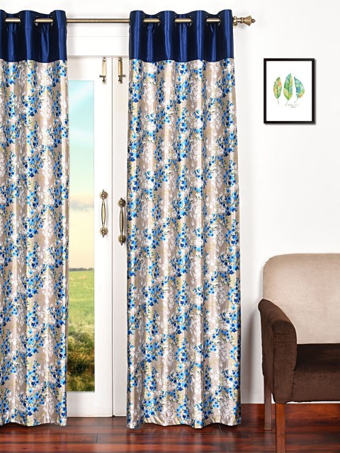 

Ariana Blue Single Long Door Curtain