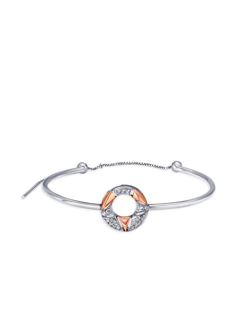 

Mia by Tanishq 14-Karat White & Rose Gold Diamond Bangle