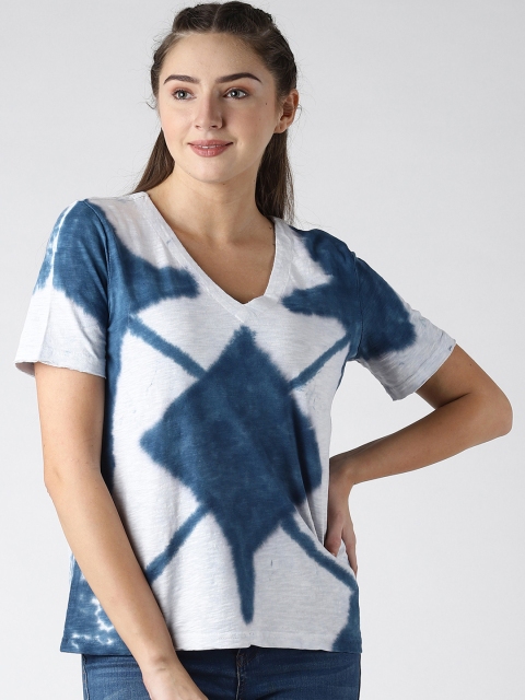 

Blue Saint Women Blue Dyed Top