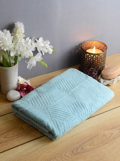 

Softweave Men Blue Geometric Patterned 450 GSM Bath Towel