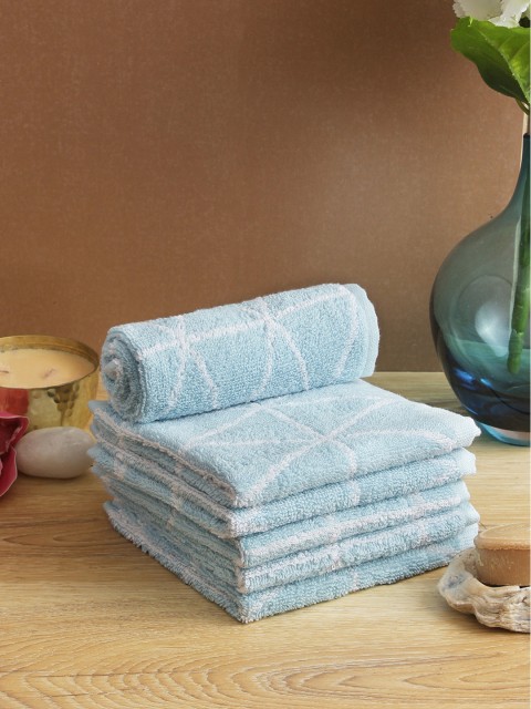 

Softweave Blue Pack of 6 GSM 500 Face Towels