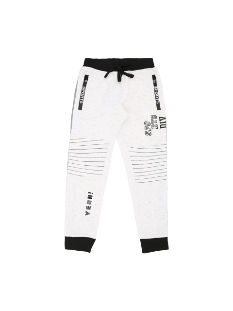 

Pantaloons Junior Boys White Printed Track Pant