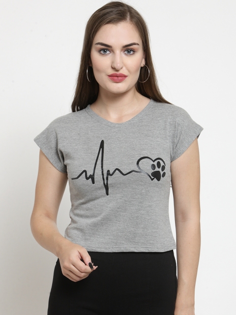 

Everlush Women Grey Printed Top