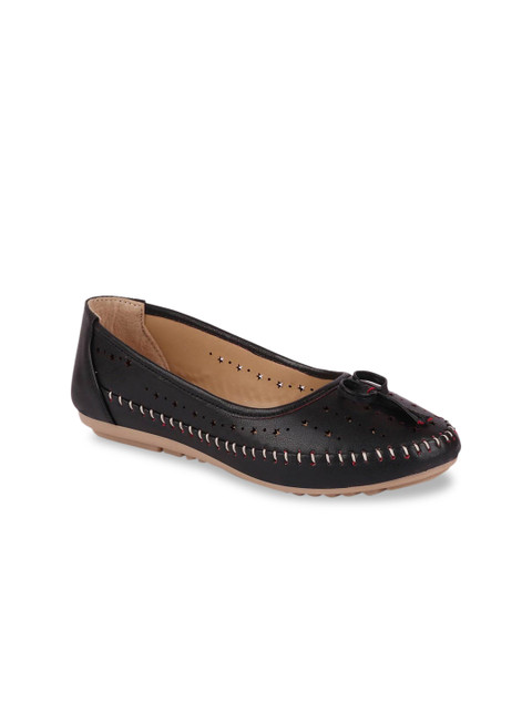 

FAUSTO Women Black Solid Ballerinas