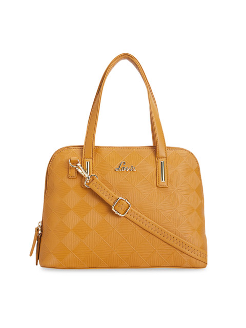 

Lavie Yellow Textured Shoulder Bag