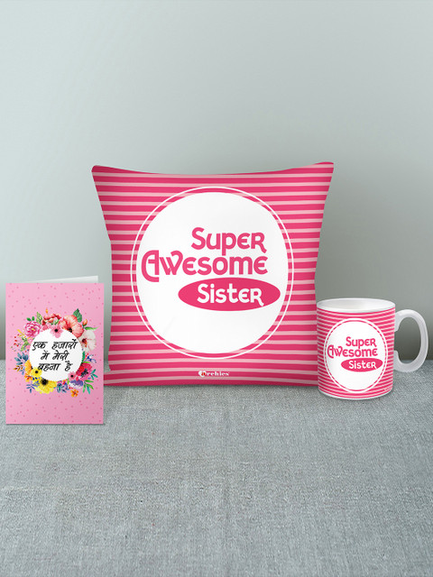 

Archies White & Pink Rakhi Combo Gift Set