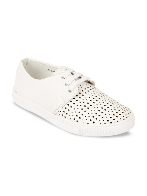 

Bruno Manetti Women White Sneakers