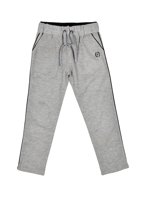 

Lil Tomatoes Boys Grey Printed Regular-Fit Trackpants