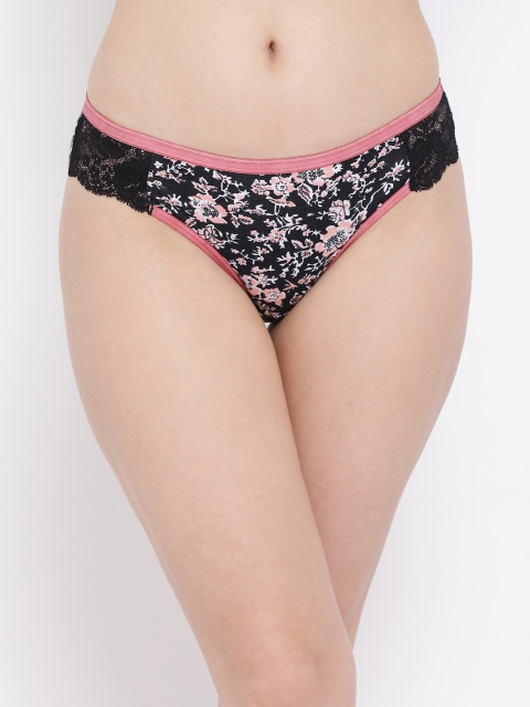 

Clovia Women Black Printed Bikini Briefs PN3162P13XL