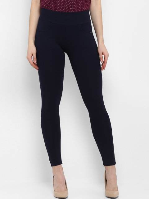 

FOSH Women Navy Blue Solid Slim Fit Jeggings