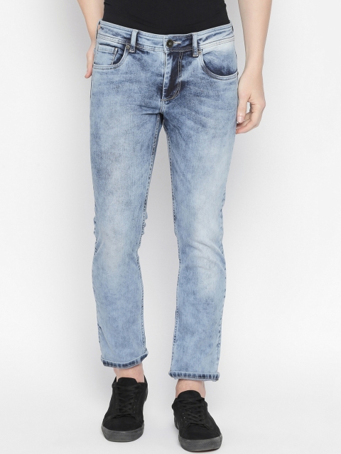

Basics Men Blue Regular Fit Low-Rise Clean Look Stretchable Jeans
