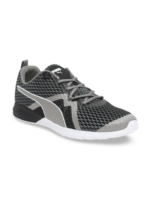 

Puma Men Black Mesh Vigor X IDP Running Sports Shoes