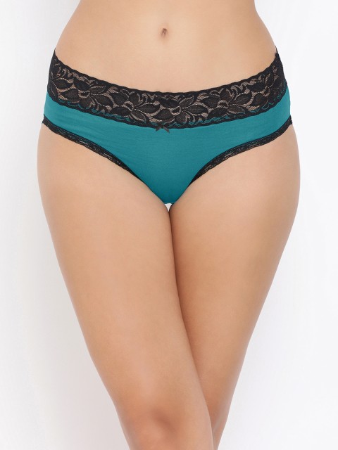 

Clovia Cotton Mid Waist Printed Hipster Briefs PN3272P01, Blue