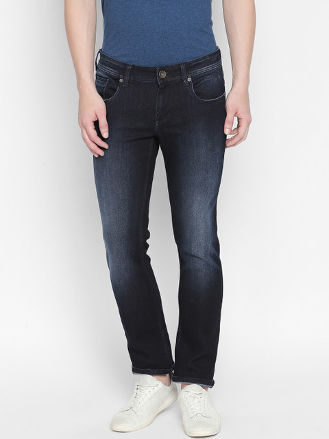 

Basics Men Navy Blue Skinny Fit Low-Rise Clean Look Stretchable Jeans