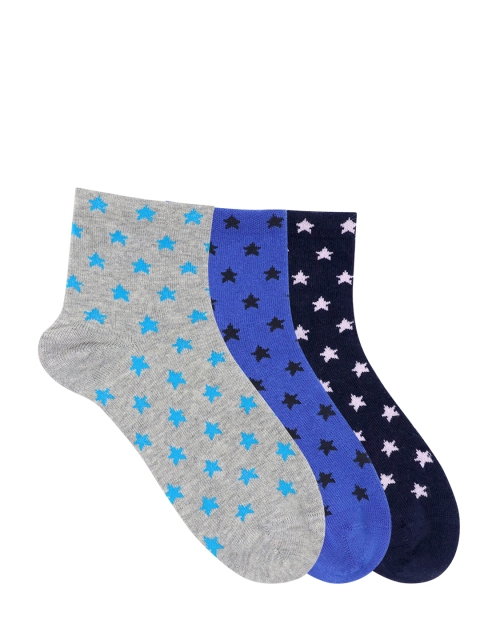 

Mustang Women Pack of 3 Ankle-Length Socks, Multi