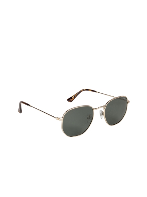 

INVU Men Green Oval Sunglasses B1902C