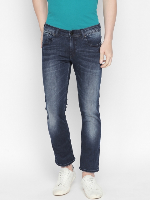

Basics Men Blue Regular Fit Low-Rise Clean Look Stretchable Jeans