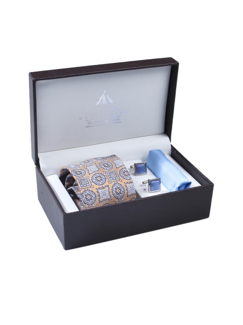

Alvaro Castagnino Men Multicoloured Accessory Gift Set, Beige