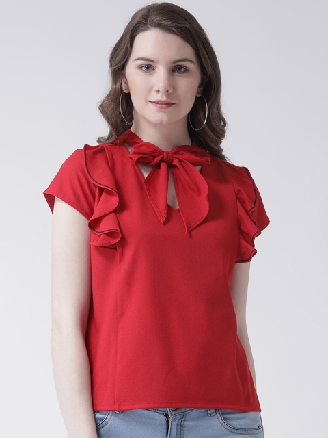 

Leo Sansini Women Red Solid Top