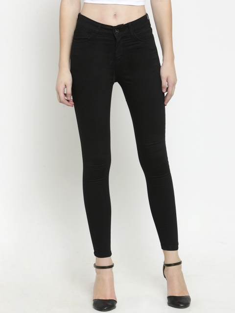 

DUDITI Women Black Skinny Fit Mid-Rise Clean Look Stretchable Jeans