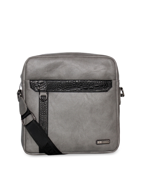 

ESBEDA Men Grey Solid Messenger Bag