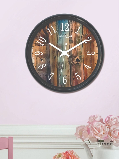 

RANDOM Off-White & Brown Round Printed Analogue Wall Clock (30 cm x 30 cm)