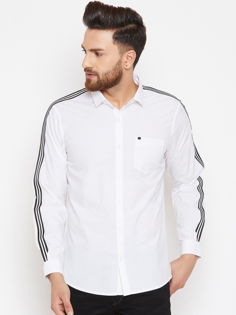 

Canary London Men White Smart Slim Fit Solid Casual Shirt