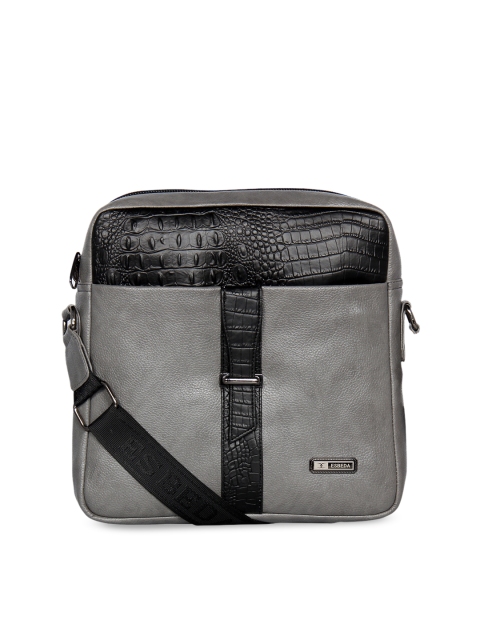 

ESBEDA Grey Colourblocked Messenger Bag