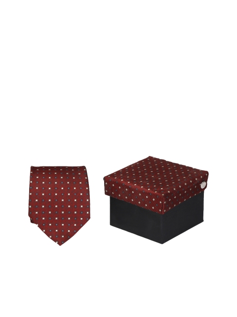 

Calvadoss Brown & Beige Woven Design Broad Tie