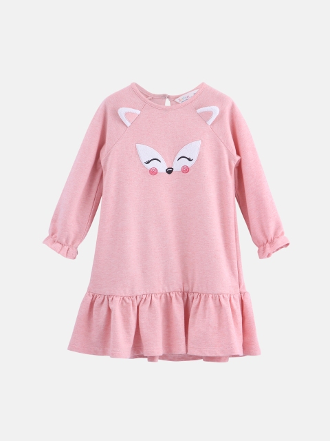 Beebay Girls Pink T-shirt Dress