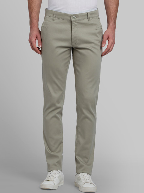 

Parx Men Green Tapered Fit Solid Regular Trousers