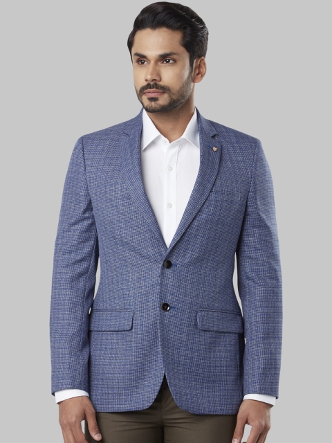 

Raymond Men Blue Single-Breasted Formal Blazer