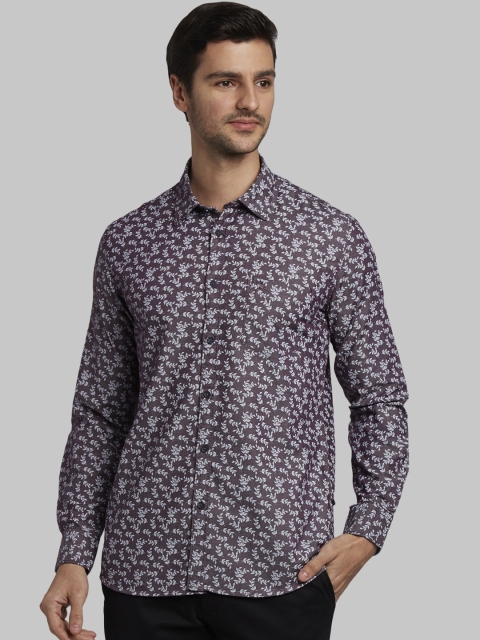 

Parx Men Purple Regular Fit Printed Casual Shirt