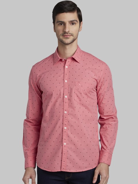 

Parx Men Coral Regular Fit Printed Casual Shirt