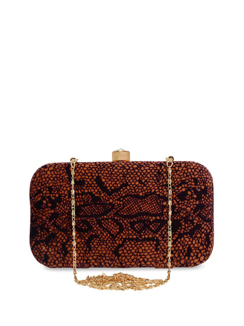 

Anekaant Purple Embroidered Clutch