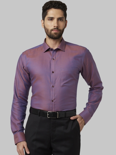 

Park Avenue Men Purple Slim Fit Self Design Formal Shirt