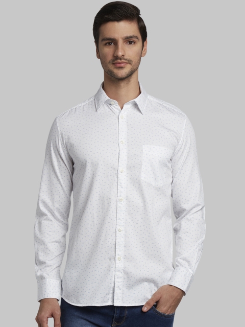 

Parx Men White Regular Fit Printed Casual Shirt
