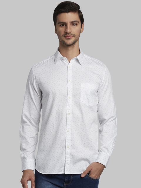 

Parx Men White Regular Fit Printed Casual Shirt