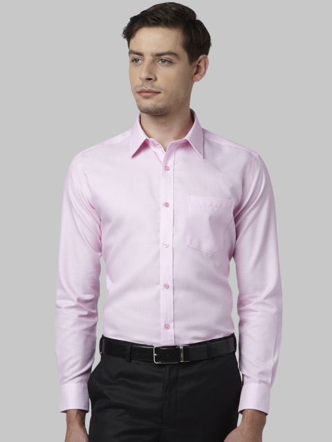 

Park Avenue Men Red Regular Fit Self Design Formal Shirt