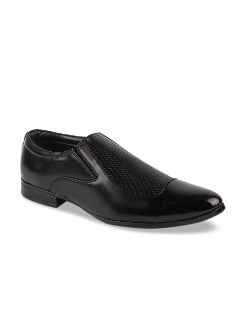 

FAUSTO Men Black Formal Slip On Shoes