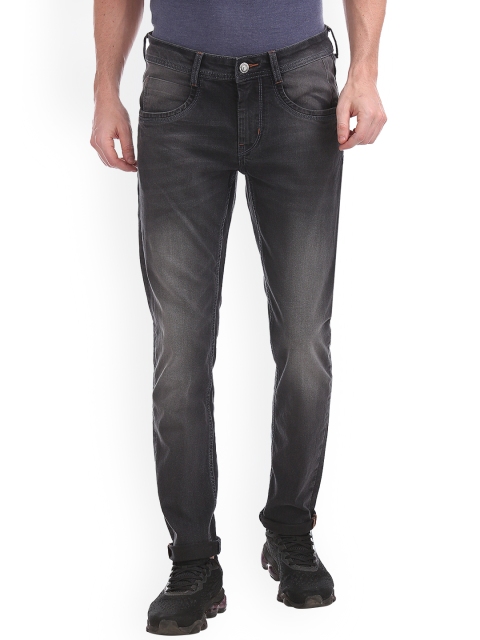 

RUF & TUF Men Black Slim Fit Mid-Rise Clean Look Stretchable Jeans