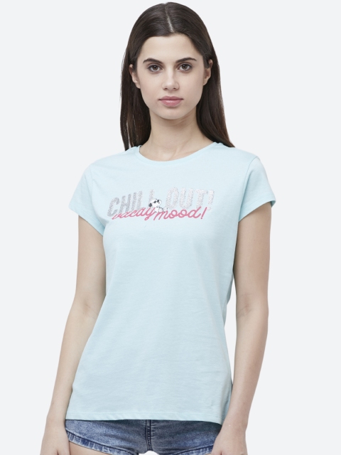 

Peanuts Featured Blue Tshirt for Women