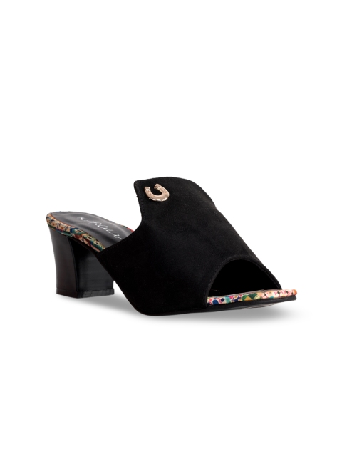 

Kraft Cellar Women Black Solid Mules