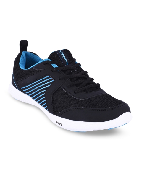 

Campus Women Black Mesh Running Shoes