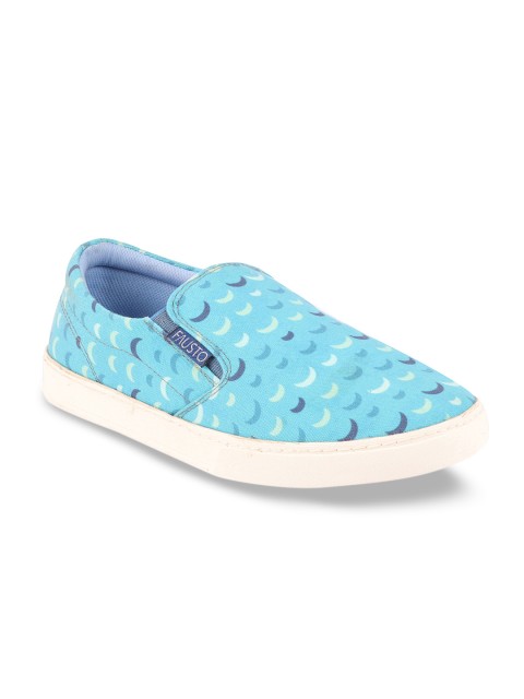 

FAUSTO Men Blue Slip-On Sneakers