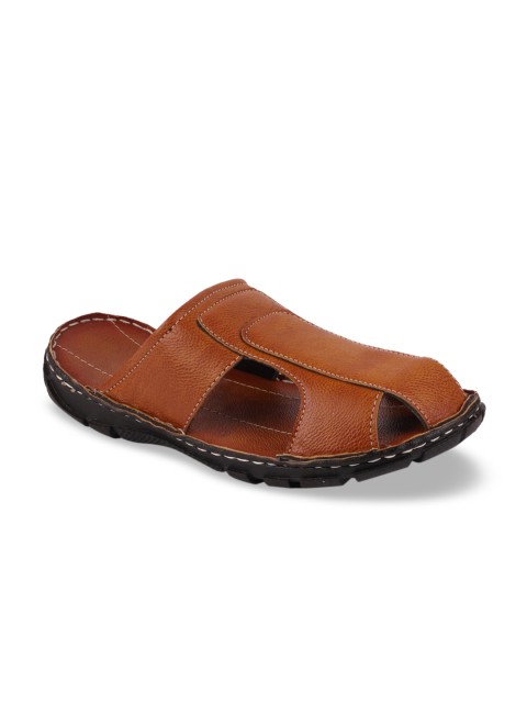 

FAUSTO Men Tan Brown Sandals