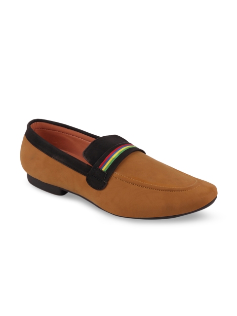

FAUSTO Men Tan Brown Loafers