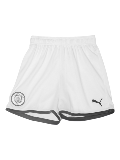 

Puma Kids White Regular Fit Regular Manchester City FC Kids' Away Replica Sports Shorts