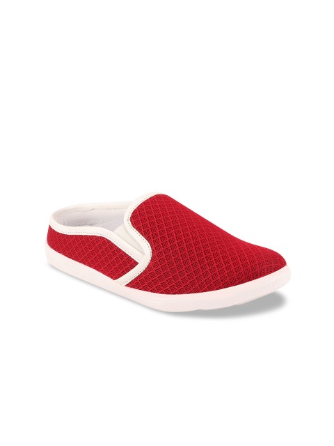 

FAUSTO Men Red Slip-On Sneakers